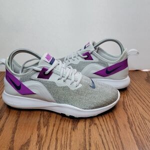 Nike Womens Flex Trainer 9 AQ7491-009 Gray Running Shoes Sneakers Size 7